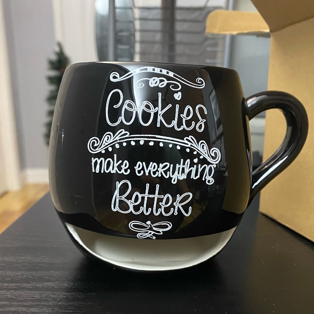 Milk and cookies lover mug from Avon